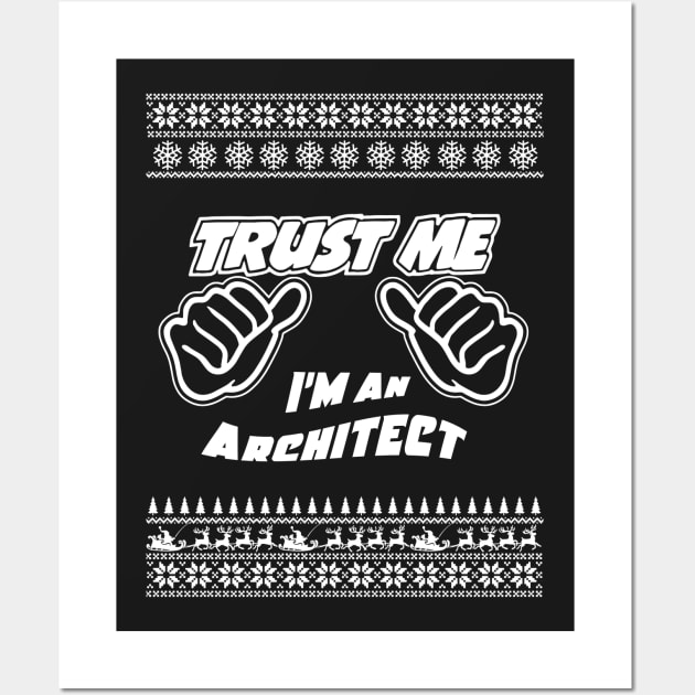Trust Me, I’m an ARCHITECT – Merry Christmas Wall Art by irenaalison